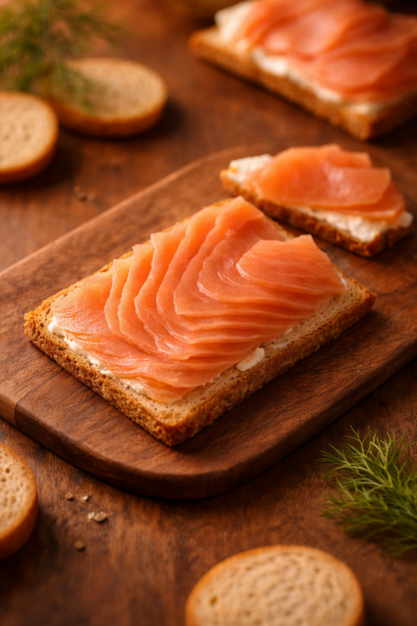 Saumon fumé en tranches