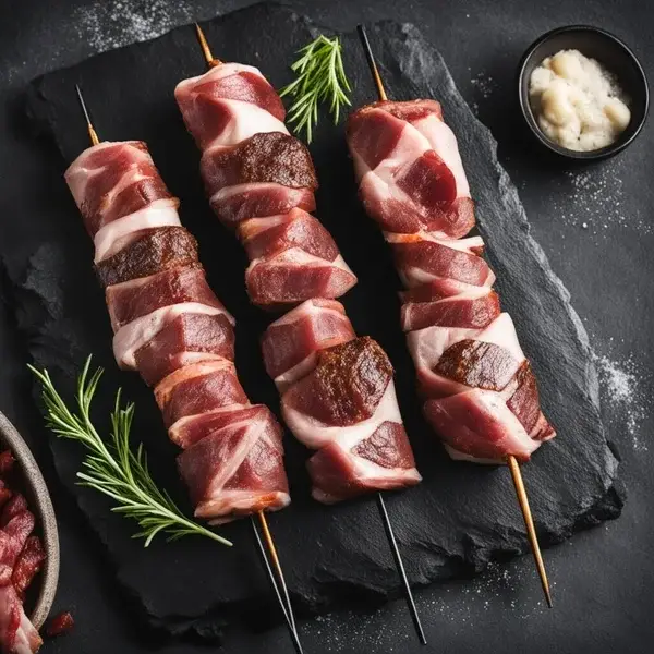 Bacon-Wrapped Filet Mignon Skewers