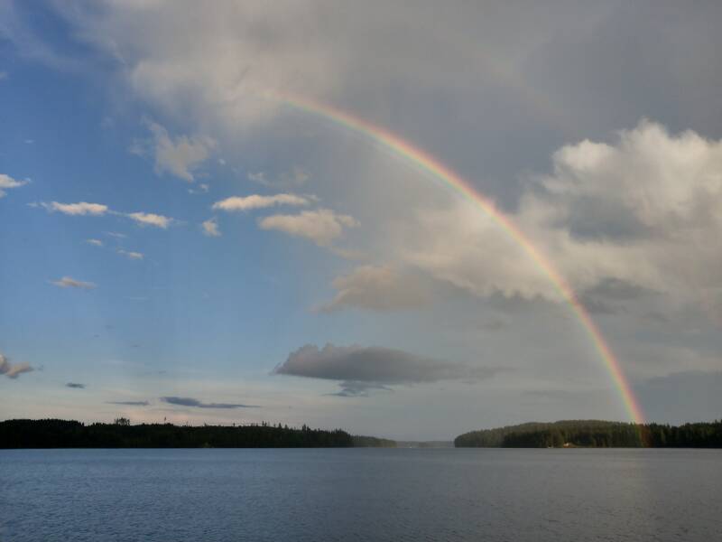 Regenbogen in Karelien (Ostfinnland)
