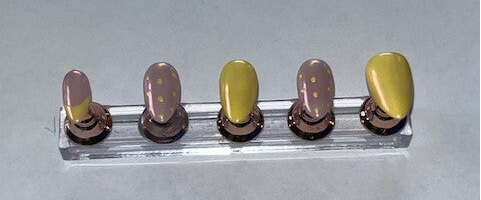 jaune a pois et chrome sirène