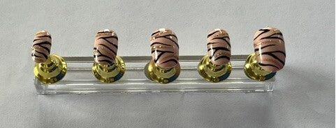 motif zébré et pailleté