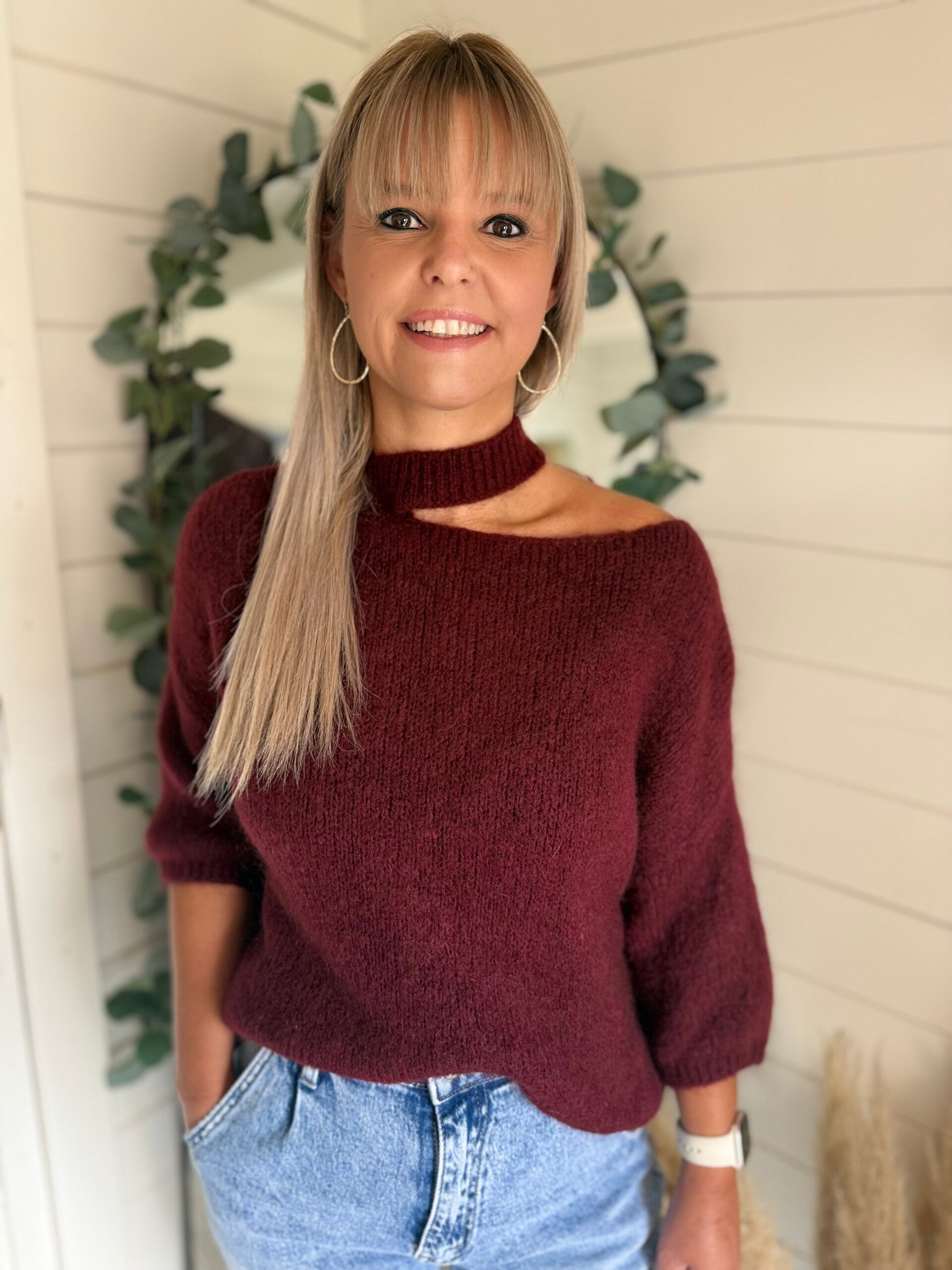 Elodie Knit – Burgundy