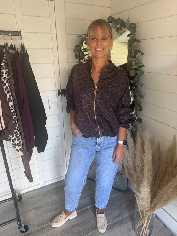 Nola Leopard Jacket – Chocolate 🤎
