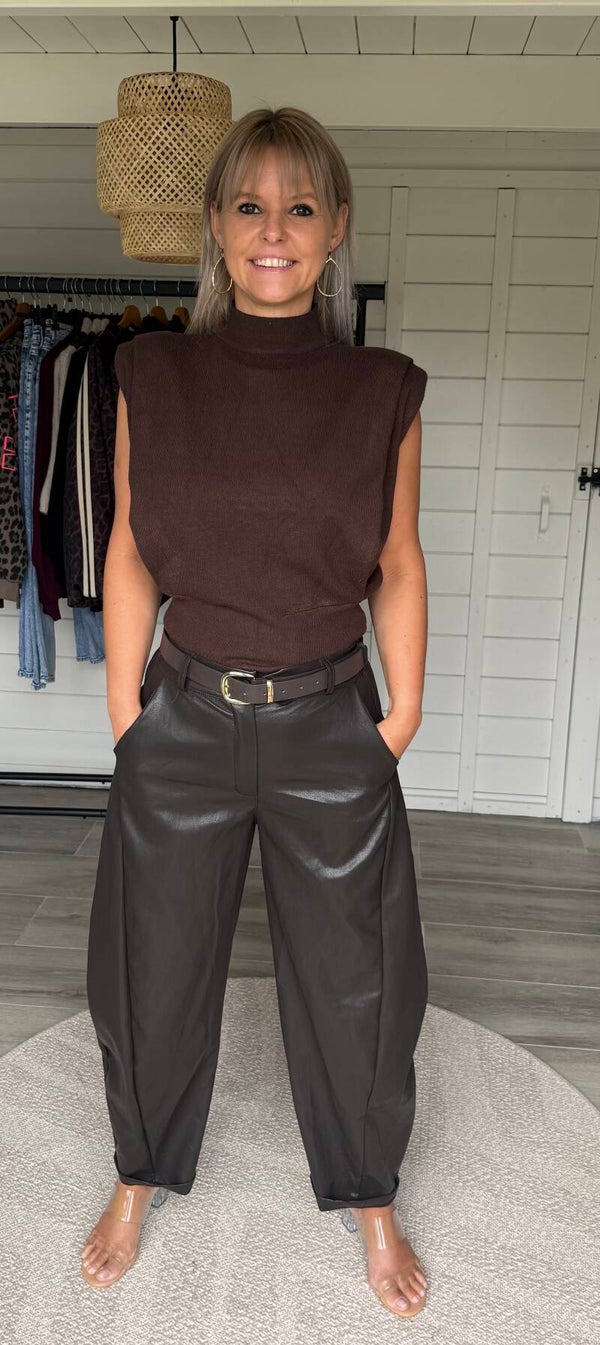 Mila Choker Knit – Brown