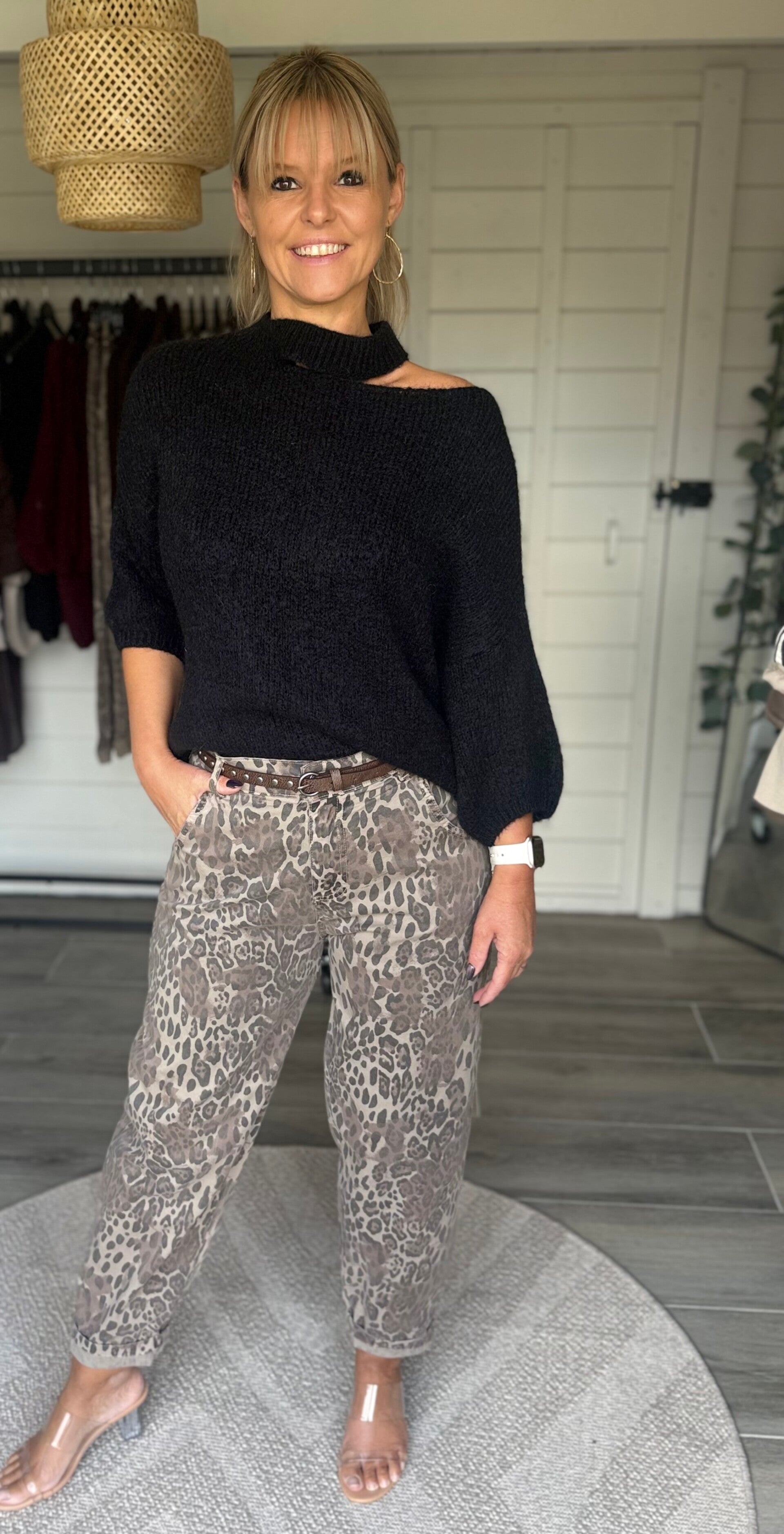 Lola Leopard Balloon Pants – Taupe