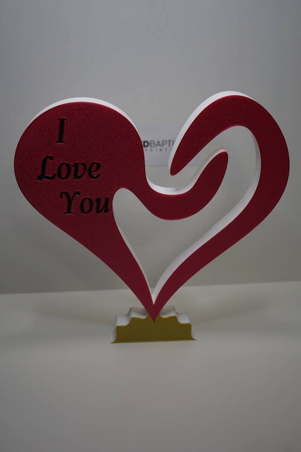 Herz mit schrift I Love You