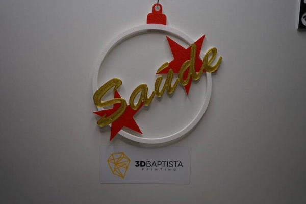 Weihnachtskugeln  Saude (Gold/Rot)