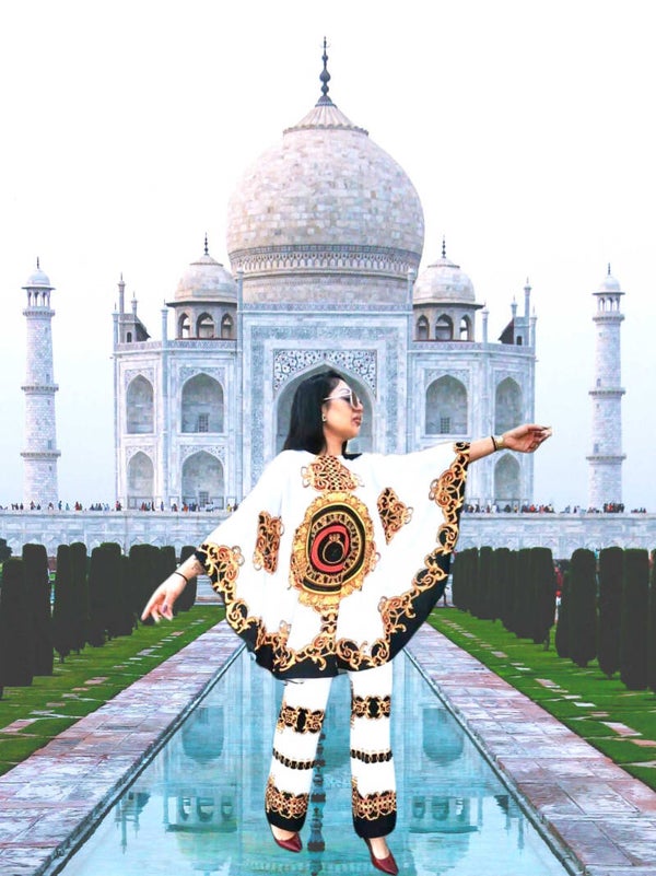 ENSEMBLE TUNIQUE LAY SAPHIR BLANC
