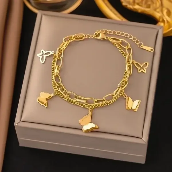 bracelet breloque papillon