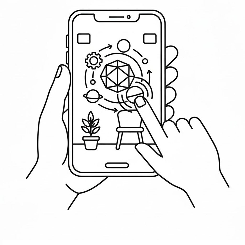 Expérience de réalité augmentée 3D réalisée par R.A.tick