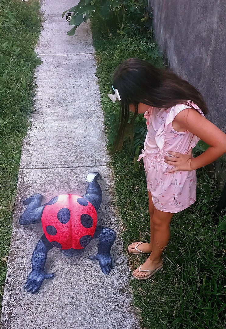 Expérience de réalité augmentée interactive réalisée par R.A.tick