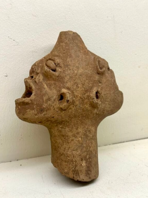 Tête Janus phallique – Komaland, Ghana (Nord) Terre cuite, fin XVIIᵉ – début XVIIIᵉ siècle