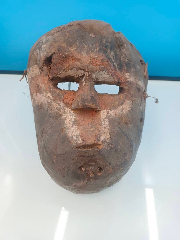 Masque facial ritue Kongo septentrional, probablement Yombe Région côtière Congo / Angola