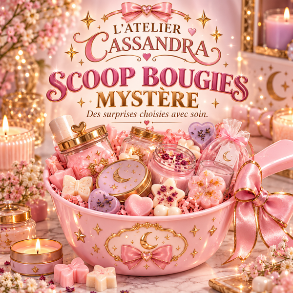 🎀 SCOOP BOUGIES MYSTÈRE — L’ATELIER CASSANDRA 🎀