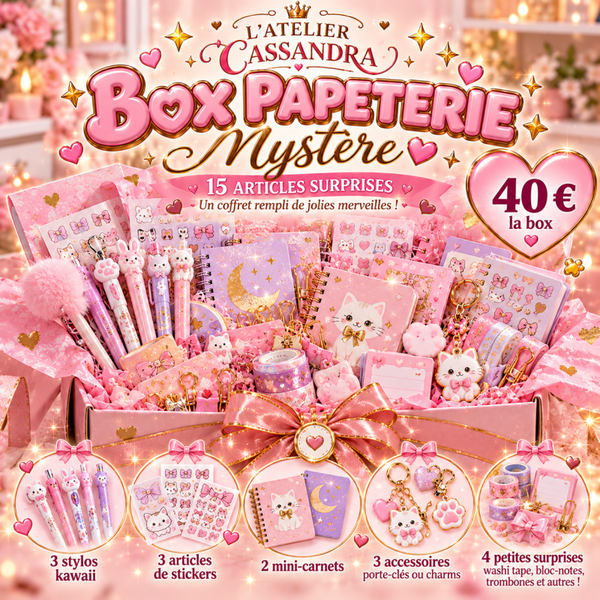 🌸 BOX PAPETERIE MYSTÈRE 🌸 15 articles