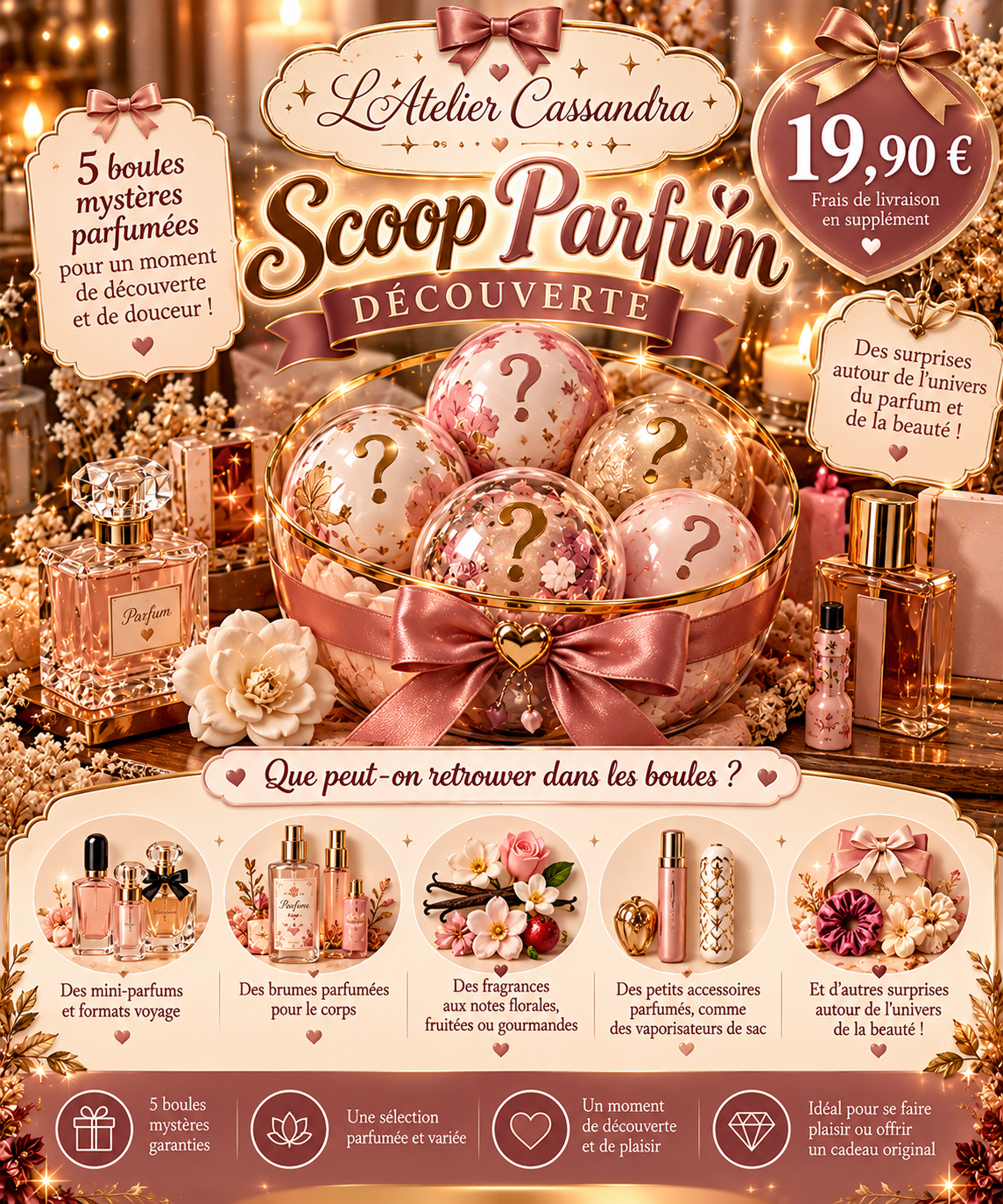 SCOOP PARFUM DÉCOUVERTE 🎀🌸✨ 5 boules mystères parfumées