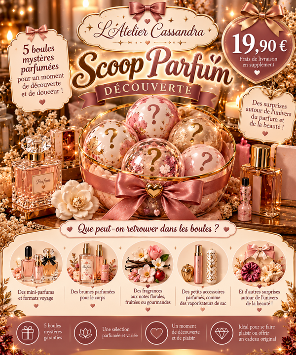 SCOOP PARFUM DÉCOUVERTE 🎀🌸✨ 5 boules mystères parfumées