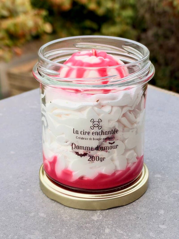 Bougie gourmande 200gr Halloween pomme d’amour