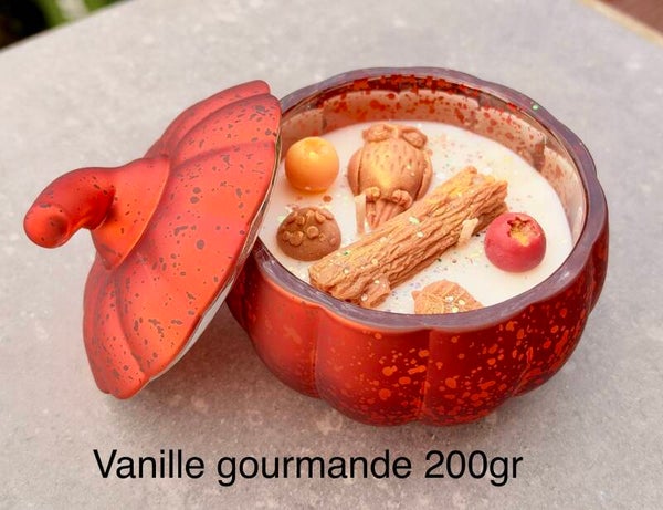 Bougie citrouille 200gr vanille gourmande