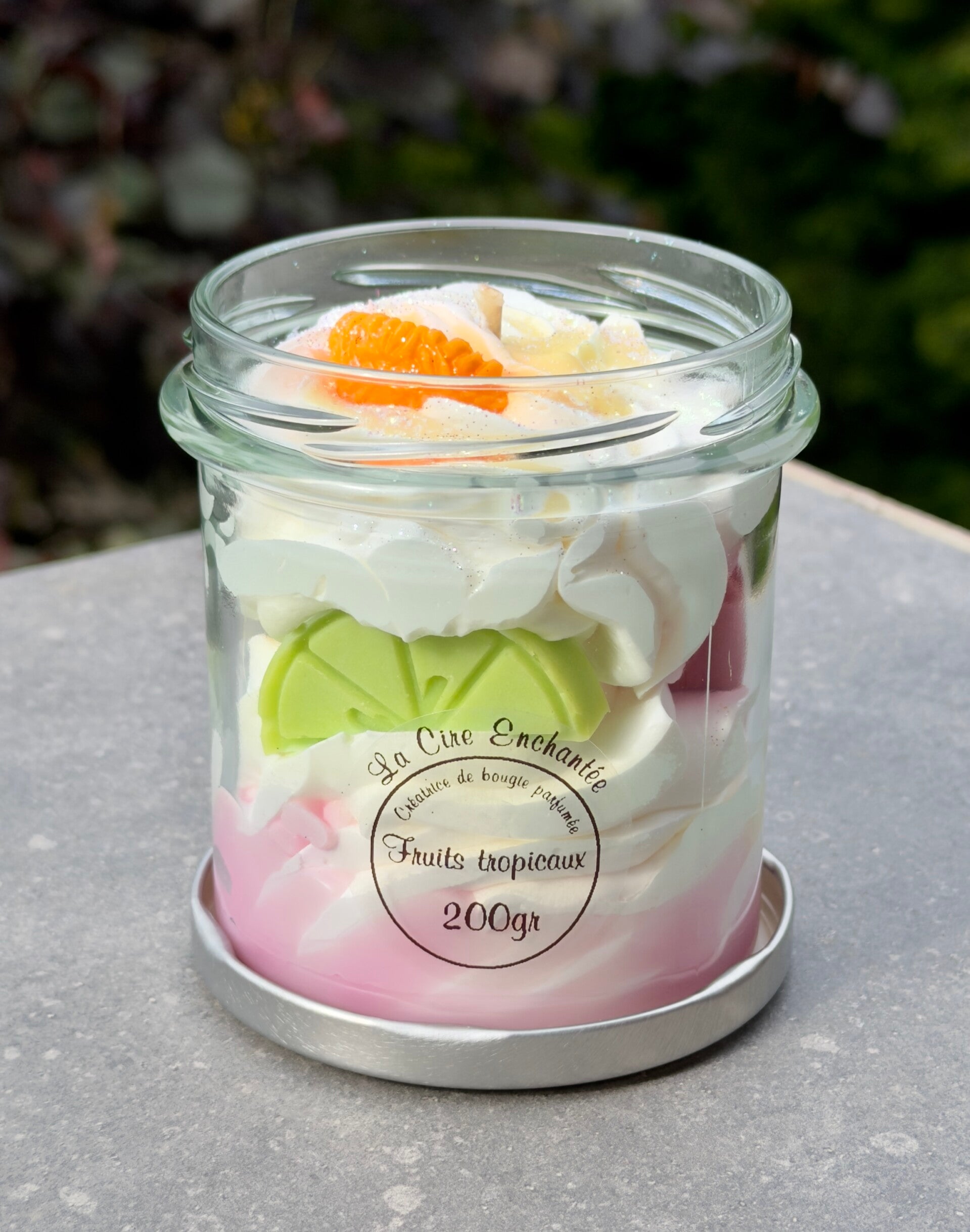 Bougie gourmande 200gr fruits tropicaux