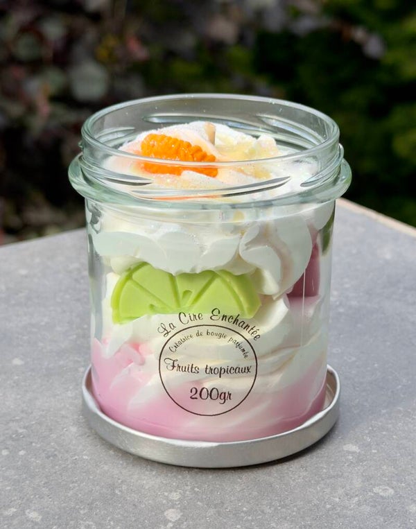 Bougie gourmande 200gr fruits tropicaux