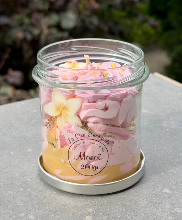 Bougie gourmande 200gr Monoï