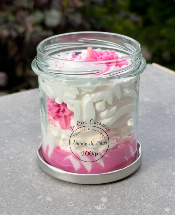 Bougie gourmande 200gr nuage de lotus