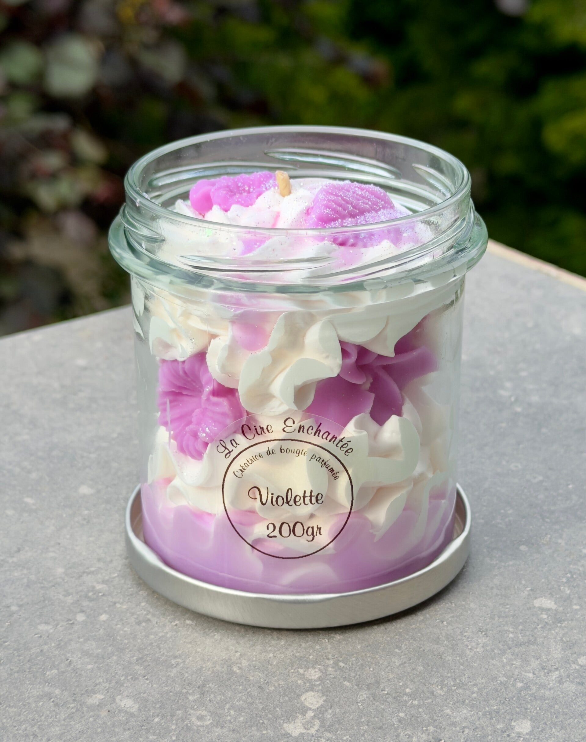 Bougie gourmande 200gr violette