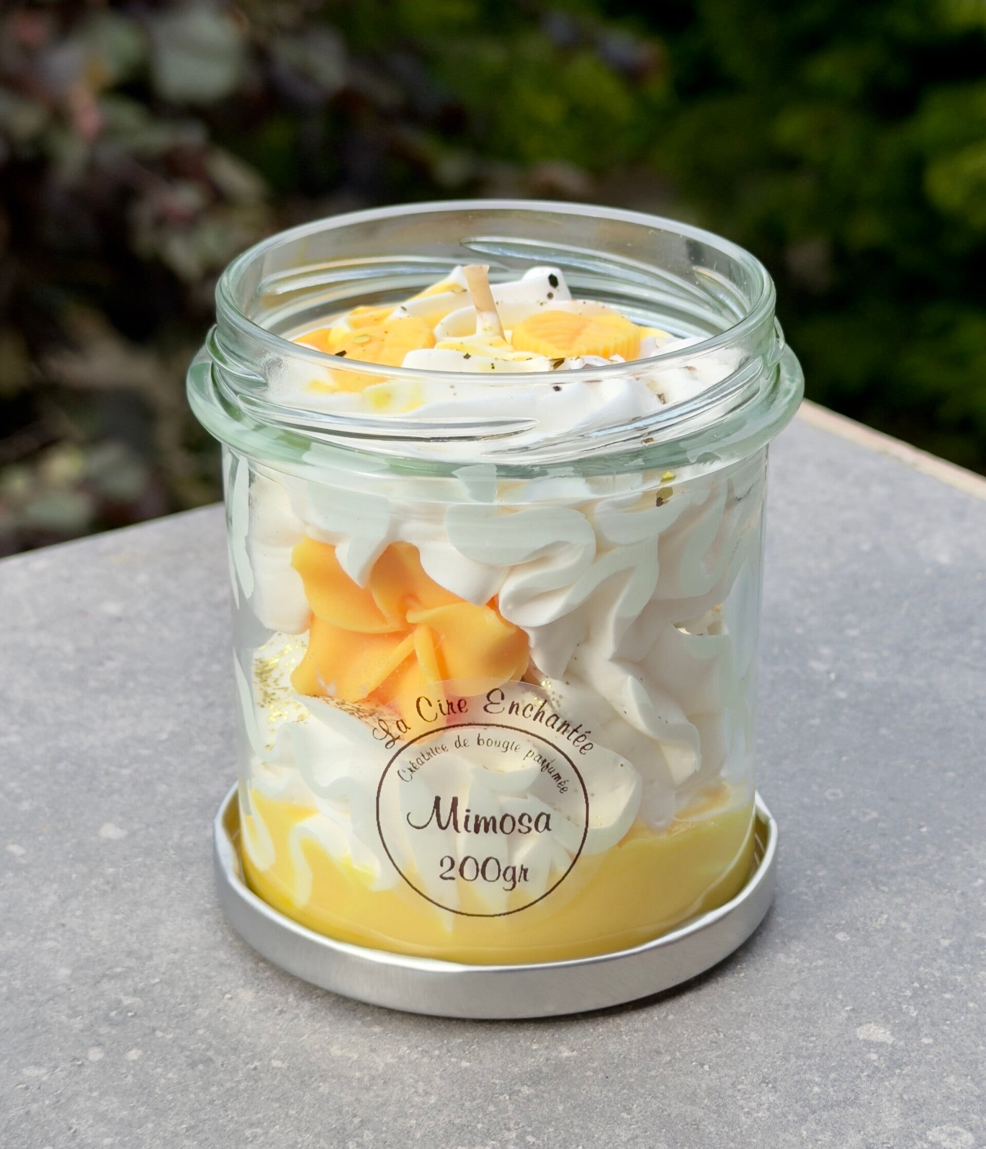 Bougie gourmande 200gr mimosa