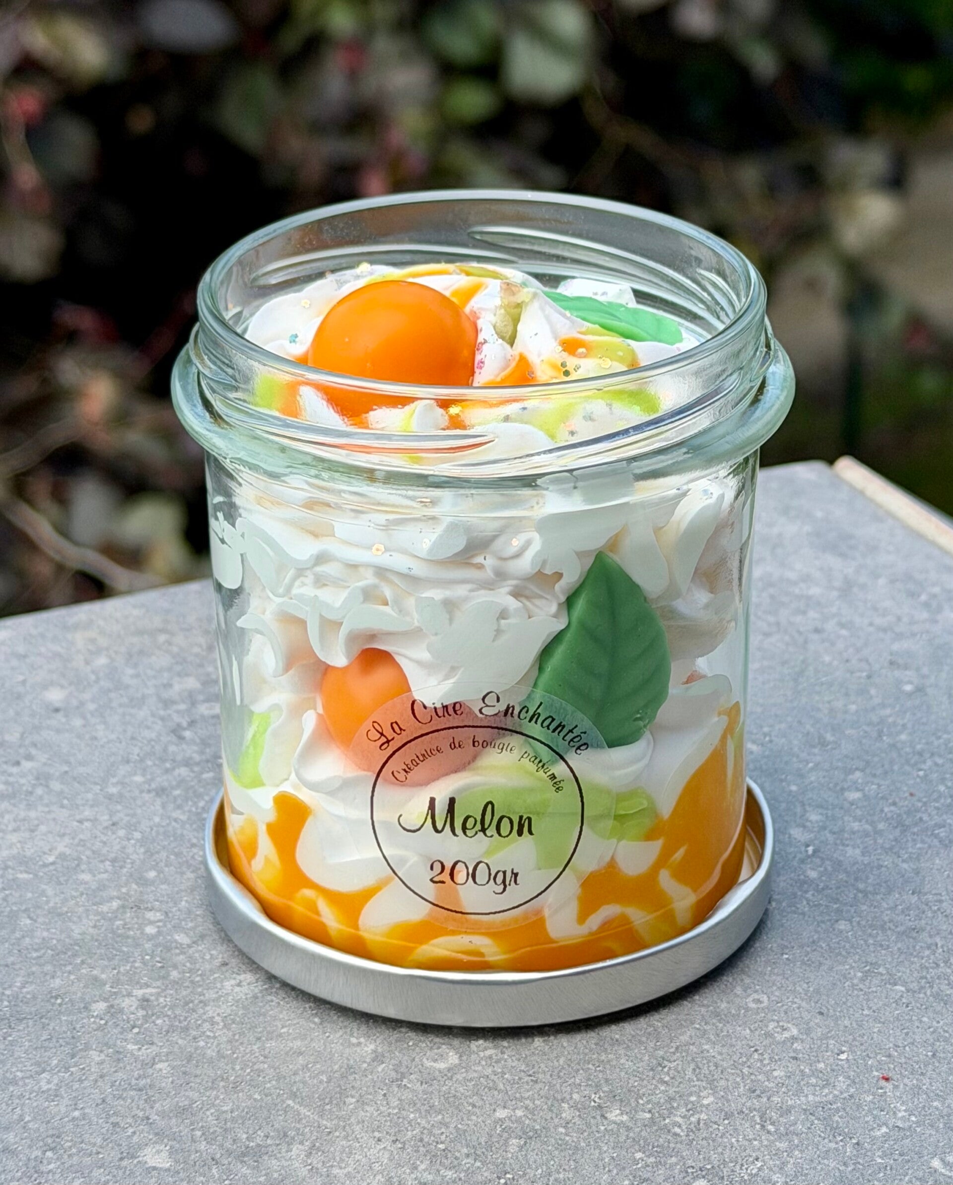 Bougie gourmande 200gr melon