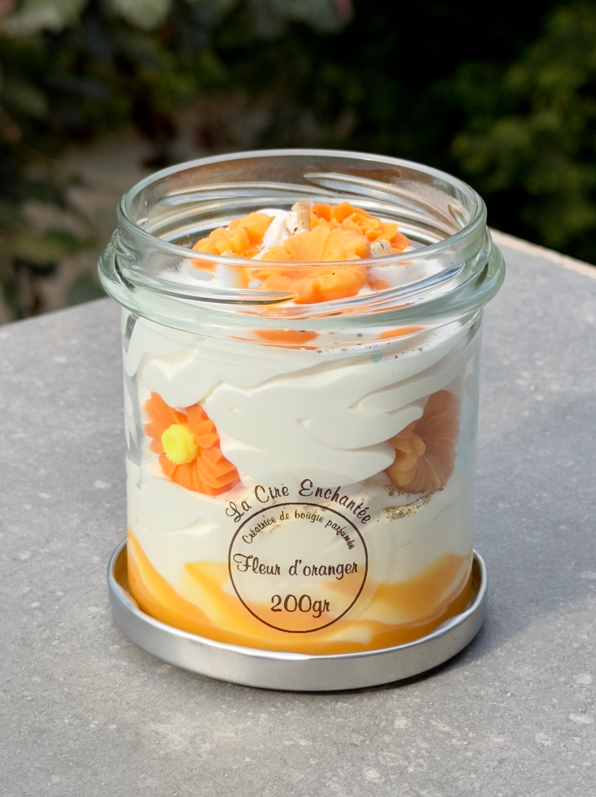 Bougie gourmande 200gr fleur d’oranger