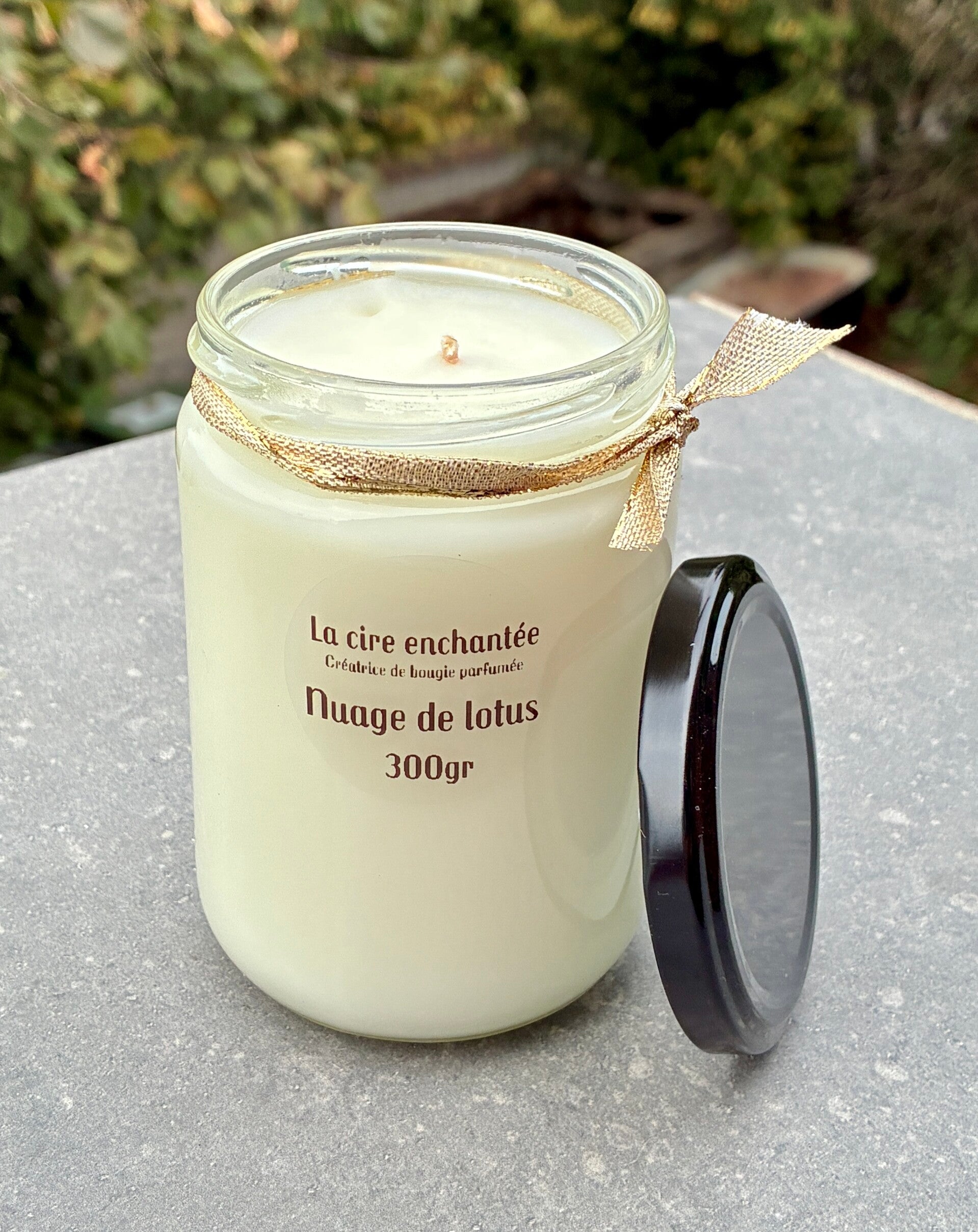 Bougie 300gr nuage de lotus