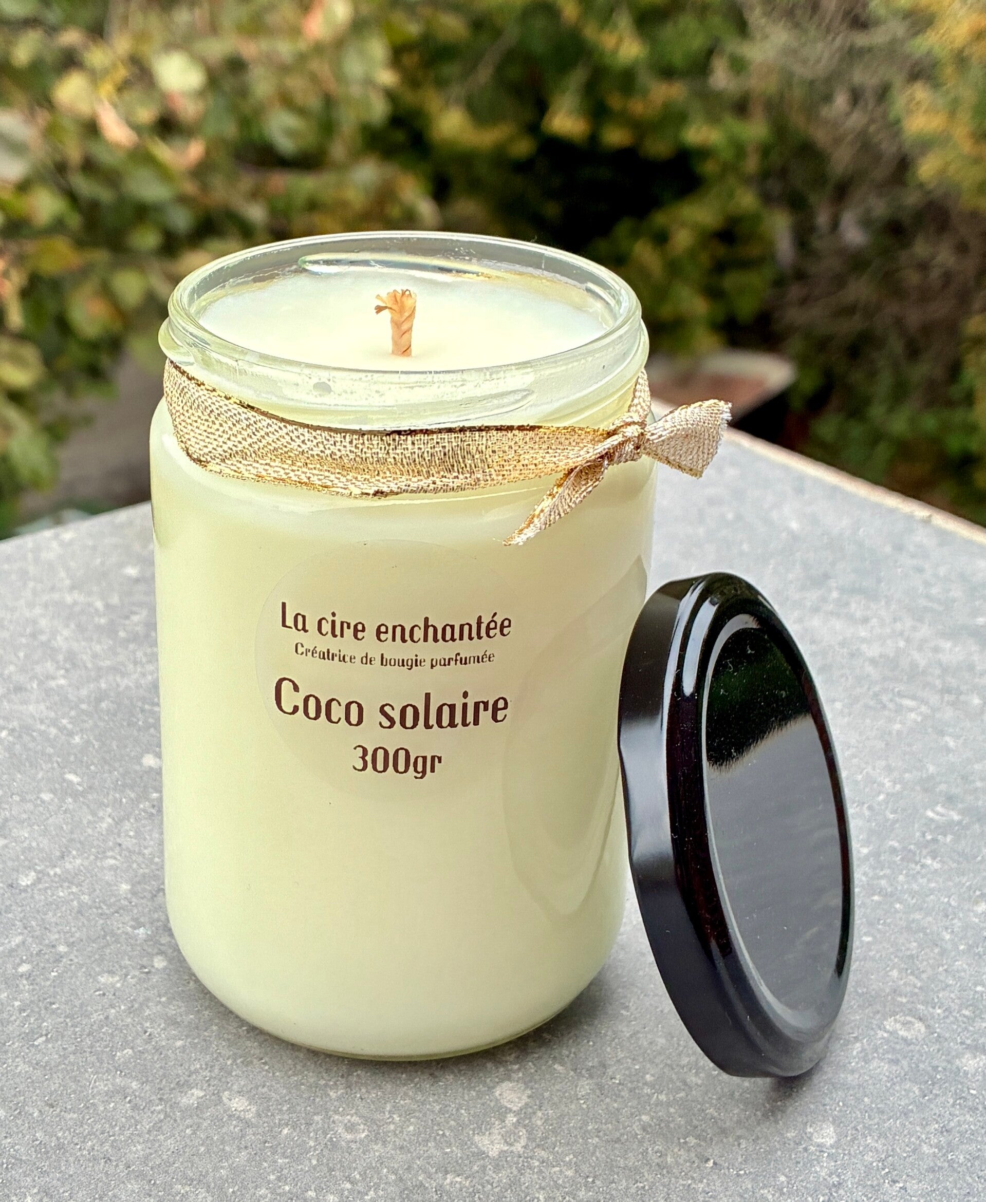 Bougie 300gr coco solaire