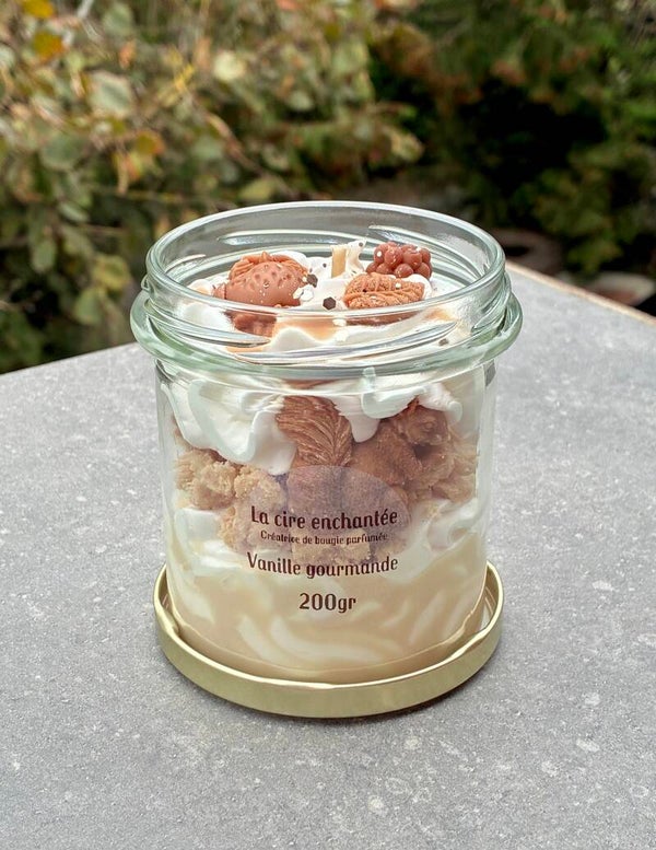 Bougie gourmande 200gr vanille gourmande