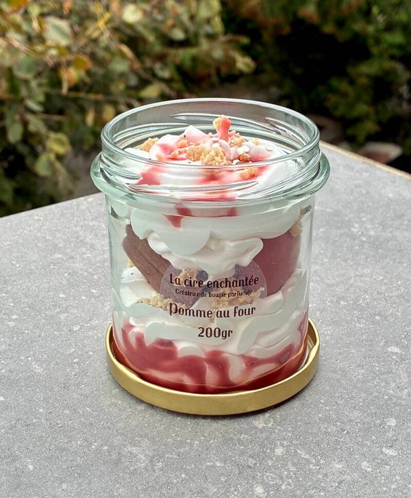 Bougie gourmande 200gr pomme au four