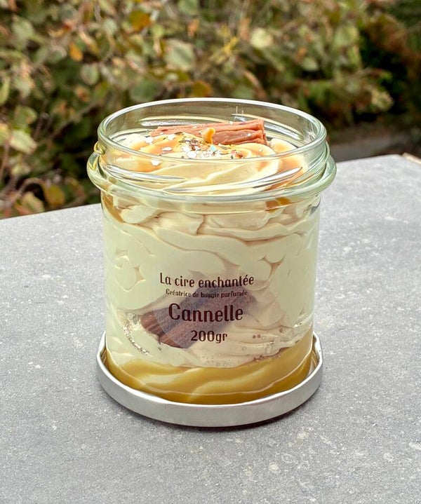Bougie gourmande 200gr cannelle