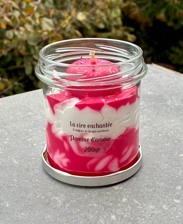 Bougie gourmande 200gr pomme d’amour