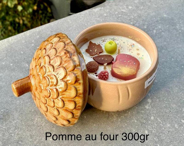 Bougie gland 300gr pomme au four