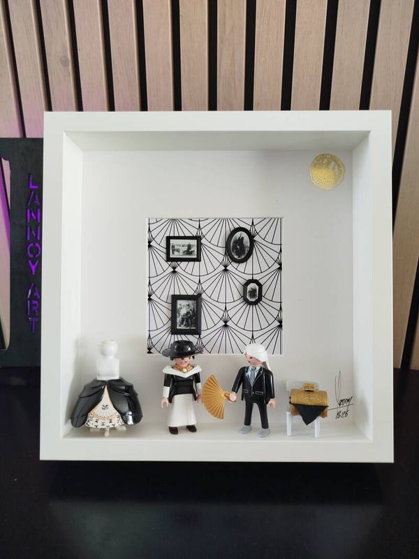 cadre palymobil 3D vitrine "Coco Chanel"
