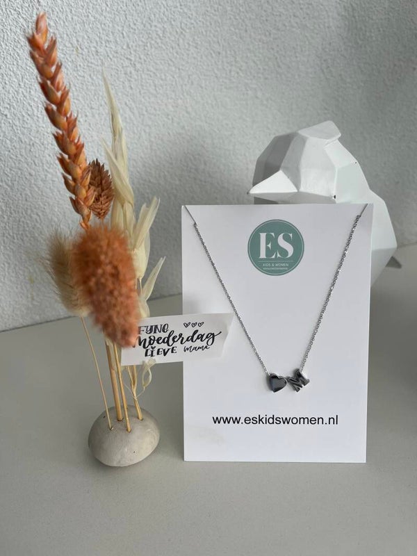 ES Zilver Hart met M
