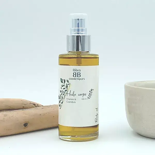 Ibbeo - Biologische Lichaamsolie - Hennep & Calendula - 100ml