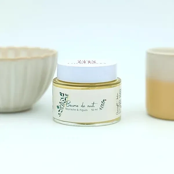 Ibbeo - Biologische Antirimpel Nachtcrème - Komkommerkruid & Zeewier - 50ml