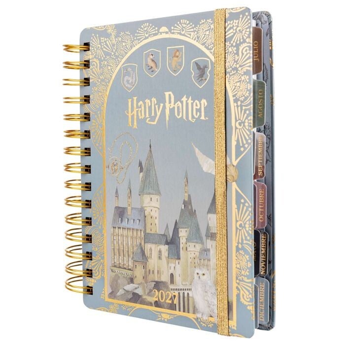 AGENDA MOOVING TAPA DURA ESPIRAL HARRY POTTER 2027