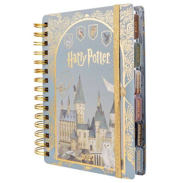 AGENDA MOOVING TAPA DURA ESPIRAL HARRY POTTER