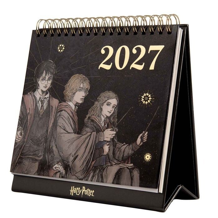 CALENDARIO SOBREMESA MOOVING ESPIRAL HARRY POTTER 17X16CM MES VISTA 2027