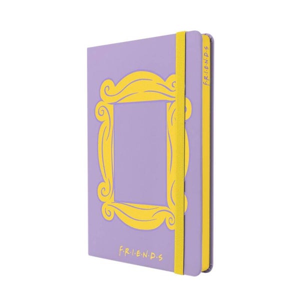 CUADERNO MOOVING TAPA DURA FRIENDS CON GOMA A5 90G 96H HORIZONTAL