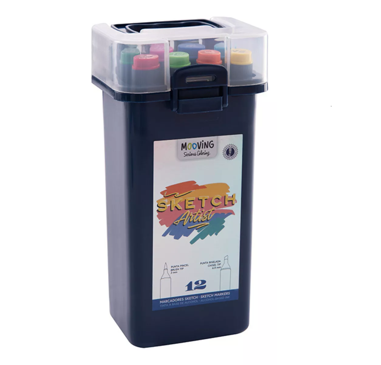 MARCADOR MOOVING SKETCH COLORING X12