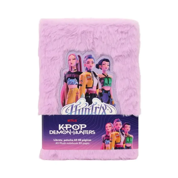 LIBRETA FLUFFY K-POP DEMON HUNTERS