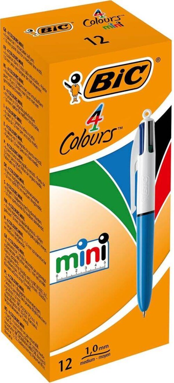BOLIGRAFO 4 COLORES MINI PUNTA 1MM BIC