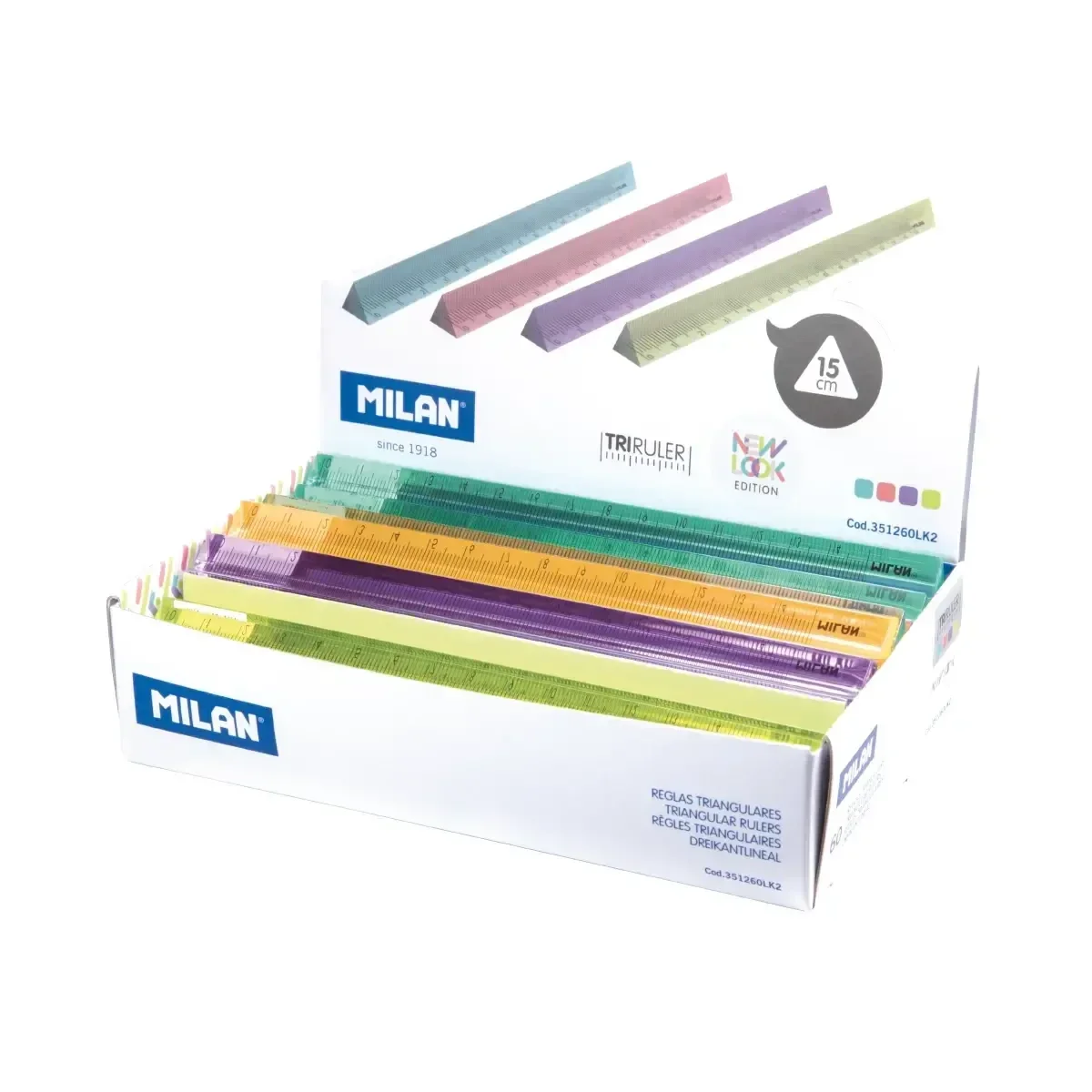 REGRAS TRIANGULARES 15CM SERIE LOOK